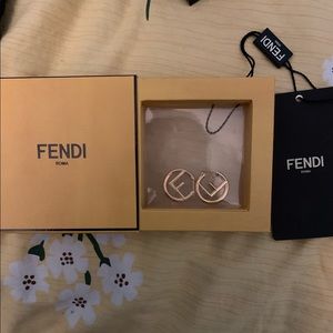 Brand new fendi Hoop earrings